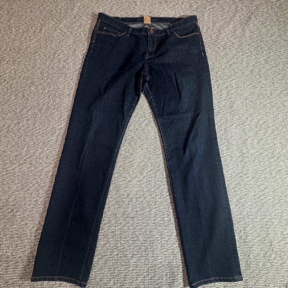 Banana Republic Mens Skinny Fit Dark Wash Indigo Denim Jeans Size 32x30